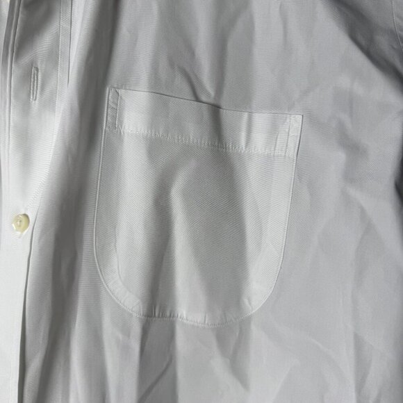 Sid Mashburn White Oxford 100% Cotton Long Sleeve Button Down Men's Shirt - Picture 10 of 11